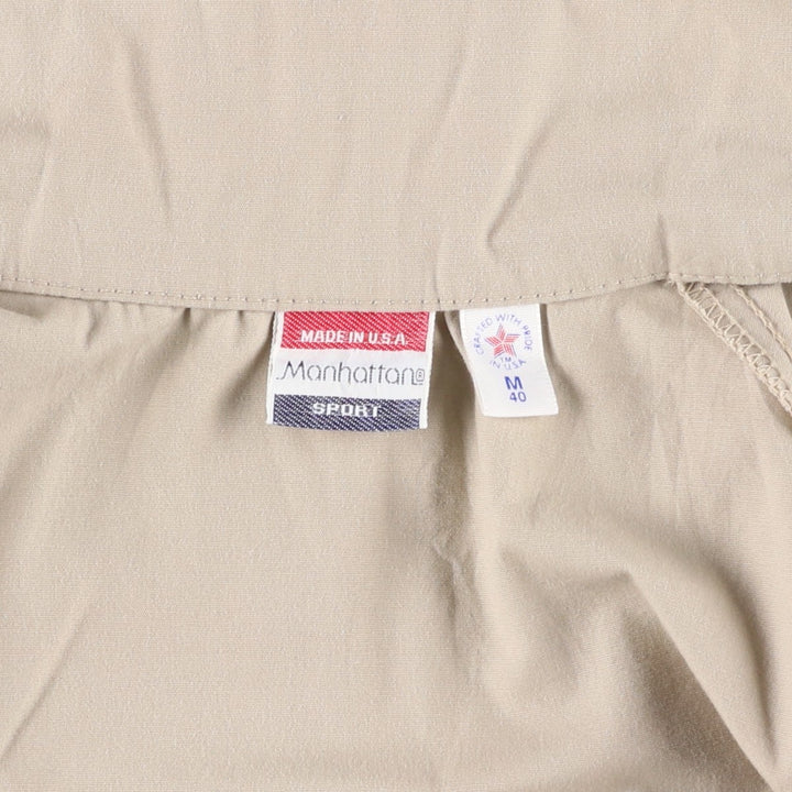 Manhattan Harrington Jacket Swing Top, Made in USA, Men's Size M (Equivalent), Vintage unclear Beige type Vintage Second Hand