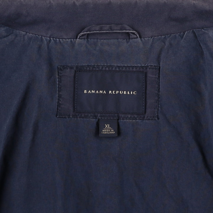 Banana Republic Harrington Jacket Swing Top (Men's XL equivalent) cotton navy blue type Vintage Second Hand