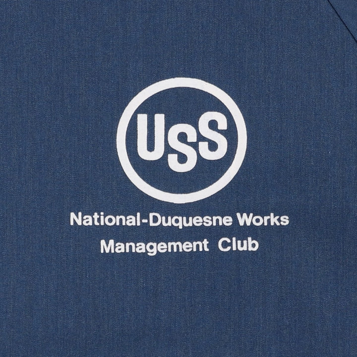 80s-90'S Sportsmaster Harrington Jacket, Swing Top, Made in USA, Men's XL equivalent, Vintage Dacron Polyester navy blue type Vintage Second Hand