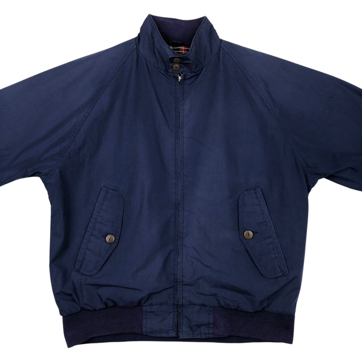 80s-90'S Lands' End Harrington Jacket Swing Top, Men's Size L (approx.), Vintage polyester navy blue type Vintage Second Hand