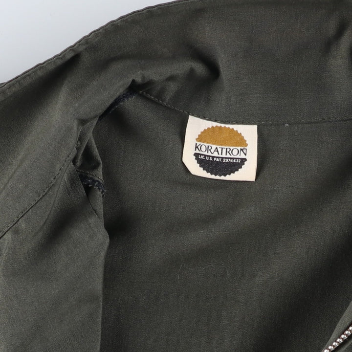 KORATRON Harrington Jacket Swing Top Men's Size L unclear green type Vintage Second Hand