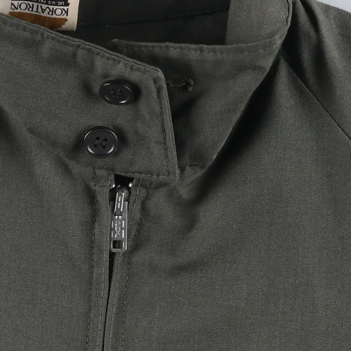 KORATRON Harrington Jacket Swing Top Men's Size L unclear green type Vintage Second Hand