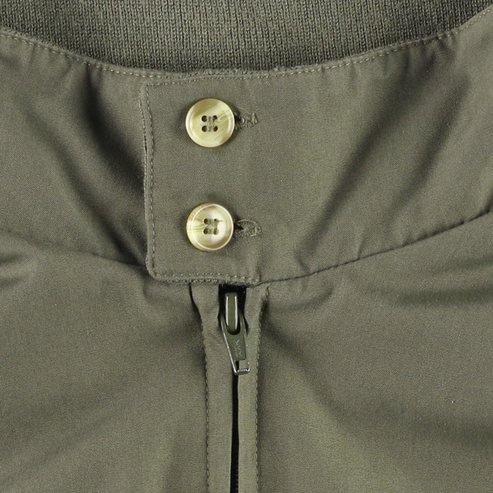 80s-90'S Lands' End Harrington Jacket Swing Top, Men's Size M (approx.) polyester Khaki type Vintage Second Hand