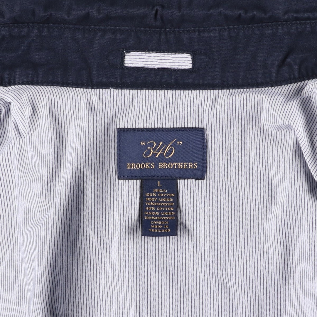 Brooks Brothers 346 Swing Top Sports Jacket, Men's Size L cotton navy blue type Vintage Second Hand