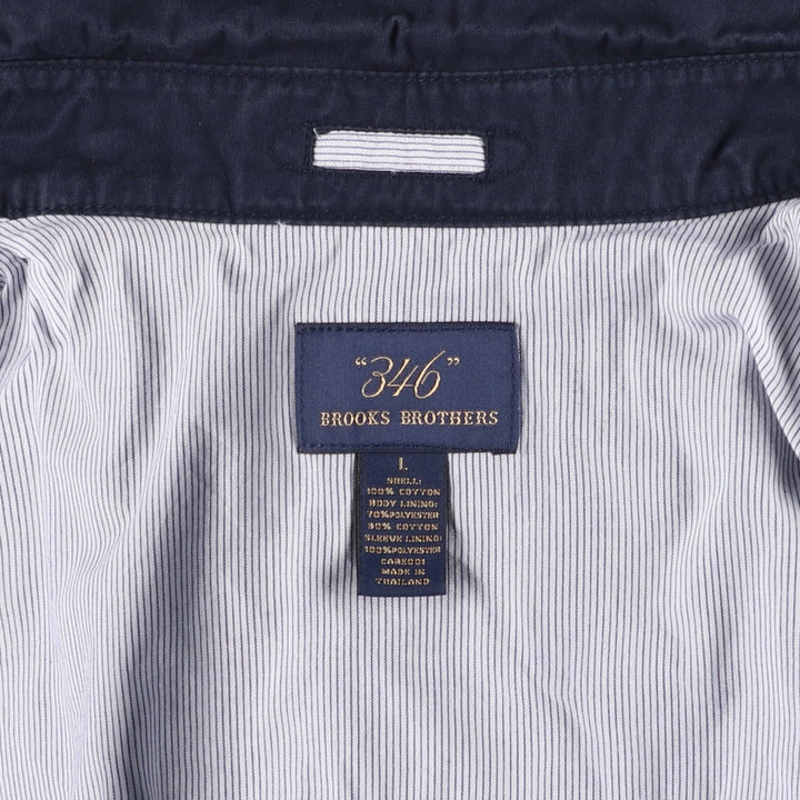 Brooks Brothers 346 Swing Top Sports Jacket, Men's Size L cotton navy blue type Vintage Second Hand