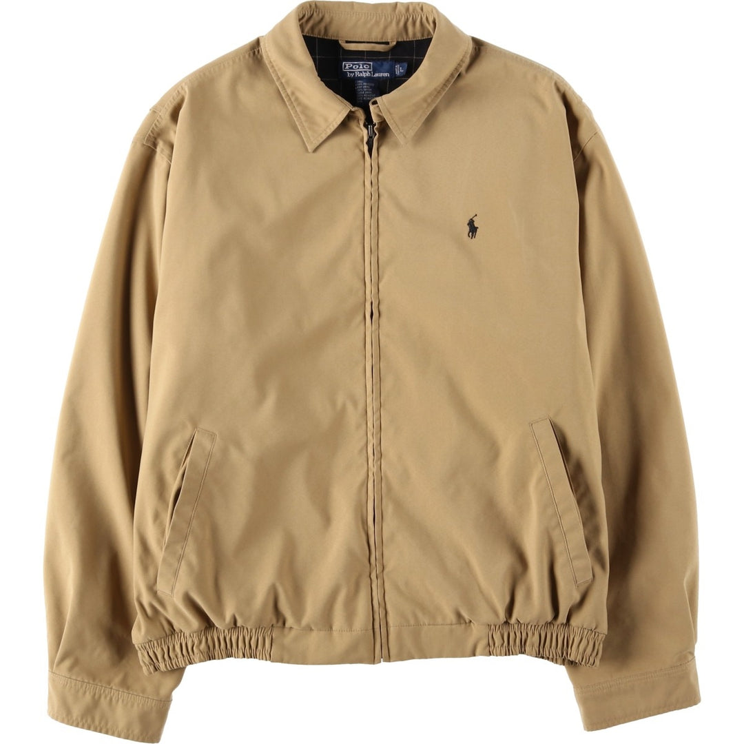 Ralph Lauren POLO by Ralph Lauren Swing Top Sports Jacket Men's L size polyester Beige type Vintage Second Hand