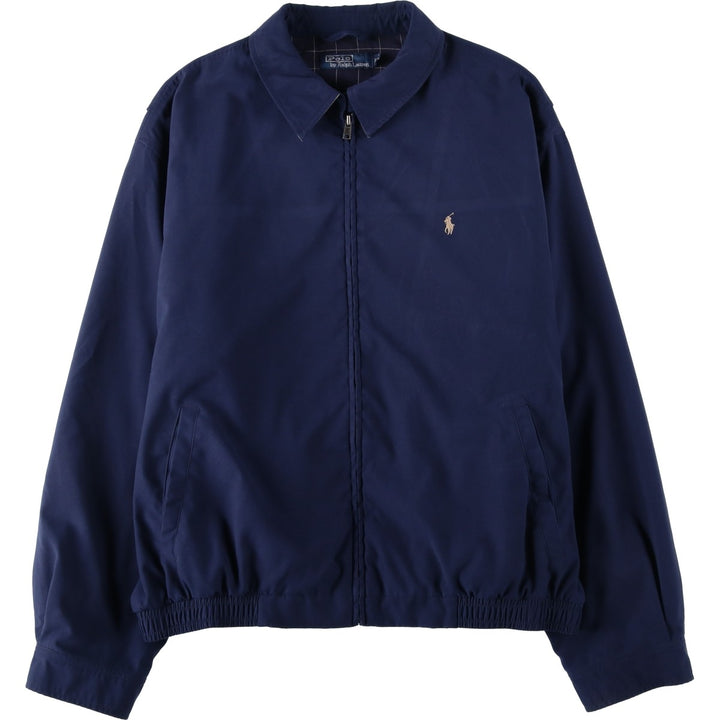 Ralph Lauren POLO by Ralph Lauren Swing Top Sports Jacket Men's XL polyester navy blue type Vintage Second Hand