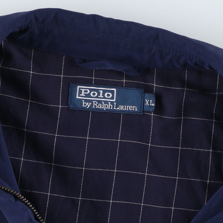 Ralph Lauren POLO by Ralph Lauren Swing Top Sports Jacket Men's XL polyester navy blue type Vintage Second Hand