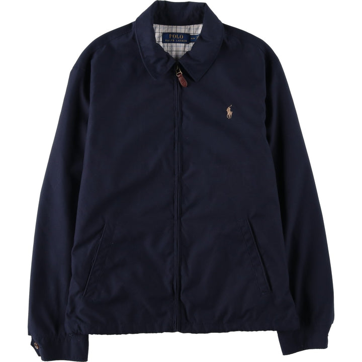 Ralph Lauren POLO RALPH LAUREN Swing Top Sports Jacket Men's M polyester navy blue type Vintage Second Hand