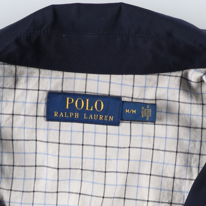 Ralph Lauren POLO RALPH LAUREN Swing Top Sports Jacket Men's M polyester navy blue type Vintage Second Hand