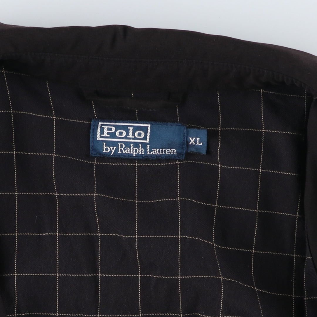 Ralph Lauren POLO by Ralph Lauren Swing Top Sports Jacket Men's XL polyester black type Vintage Second Hand