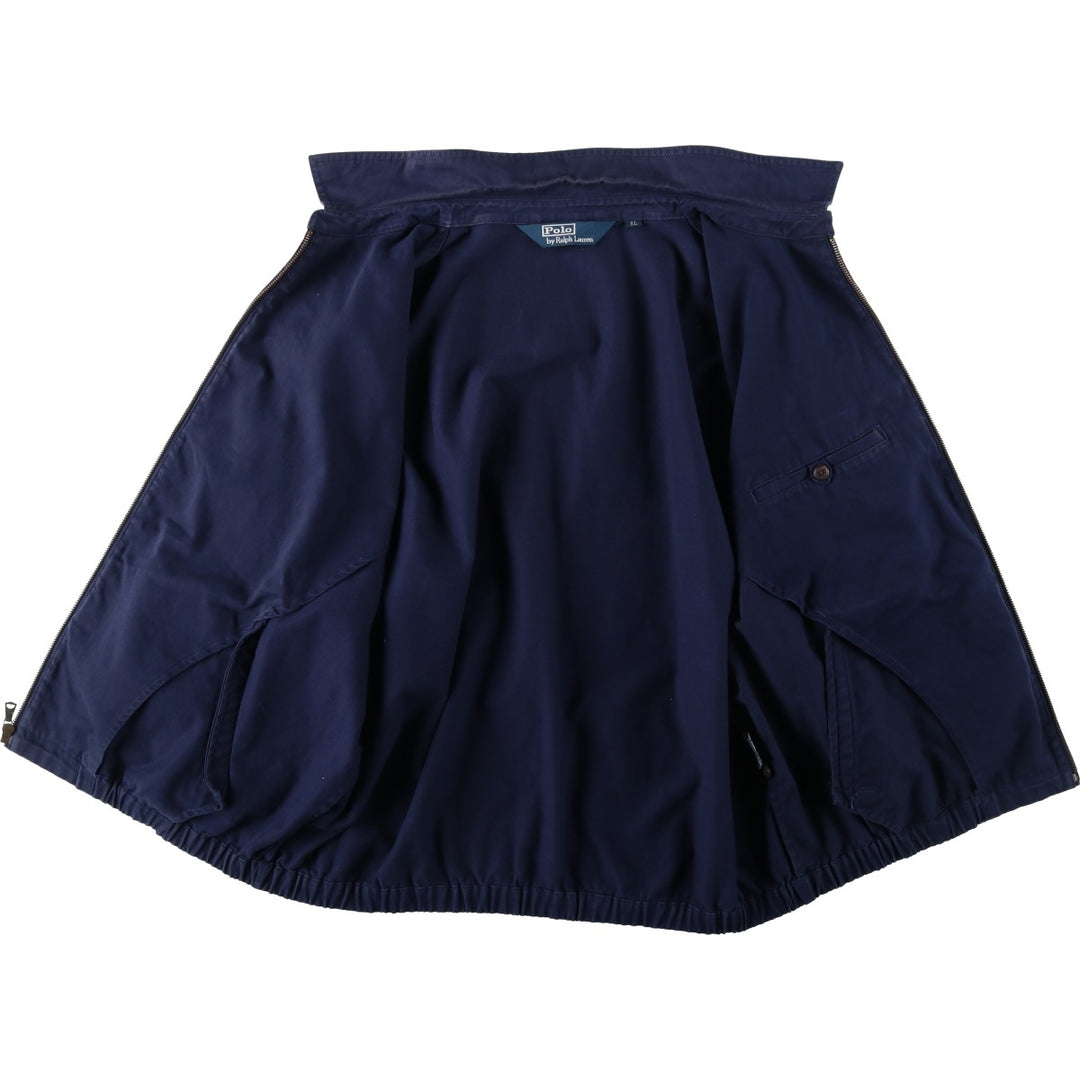 Ralph Lauren POLO by Ralph Lauren Swing Top Sports Jacket Men's XL cotton navy blue type Vintage Second Hand