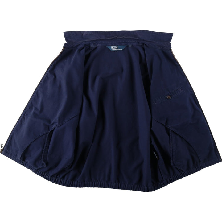 Ralph Lauren POLO by Ralph Lauren Swing Top Sports Jacket Men's XL cotton navy blue type Vintage Second Hand