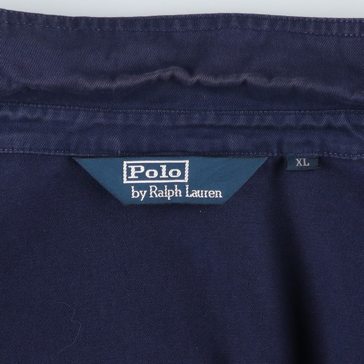 Ralph Lauren POLO by Ralph Lauren Swing Top Sports Jacket Men's XL cotton navy blue type Vintage Second Hand