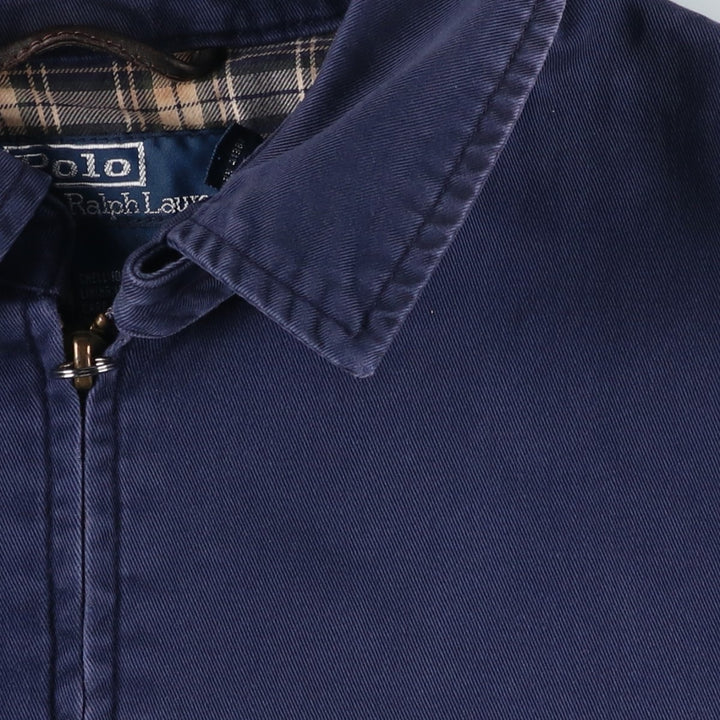 Ralph Lauren POLO by Ralph Lauren Swing Top Sports Jacket Men's L size cotton navy blue type Vintage Second Hand
