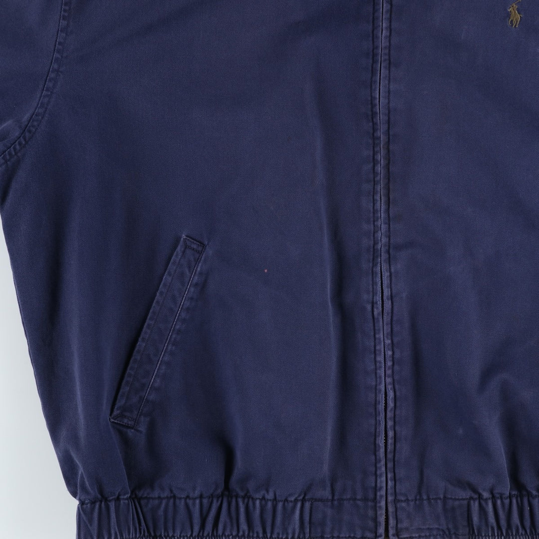 Ralph Lauren POLO by Ralph Lauren Swing Top Sports Jacket Men's L size cotton navy blue type Vintage Second Hand