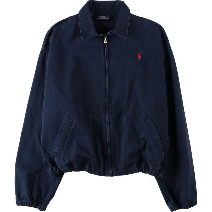 90'S Ralph Lauren POLO by Ralph Lauren Swing Top Sports Jacket Made in USA Men's XL cotton navy blue type Vintage Second Hand