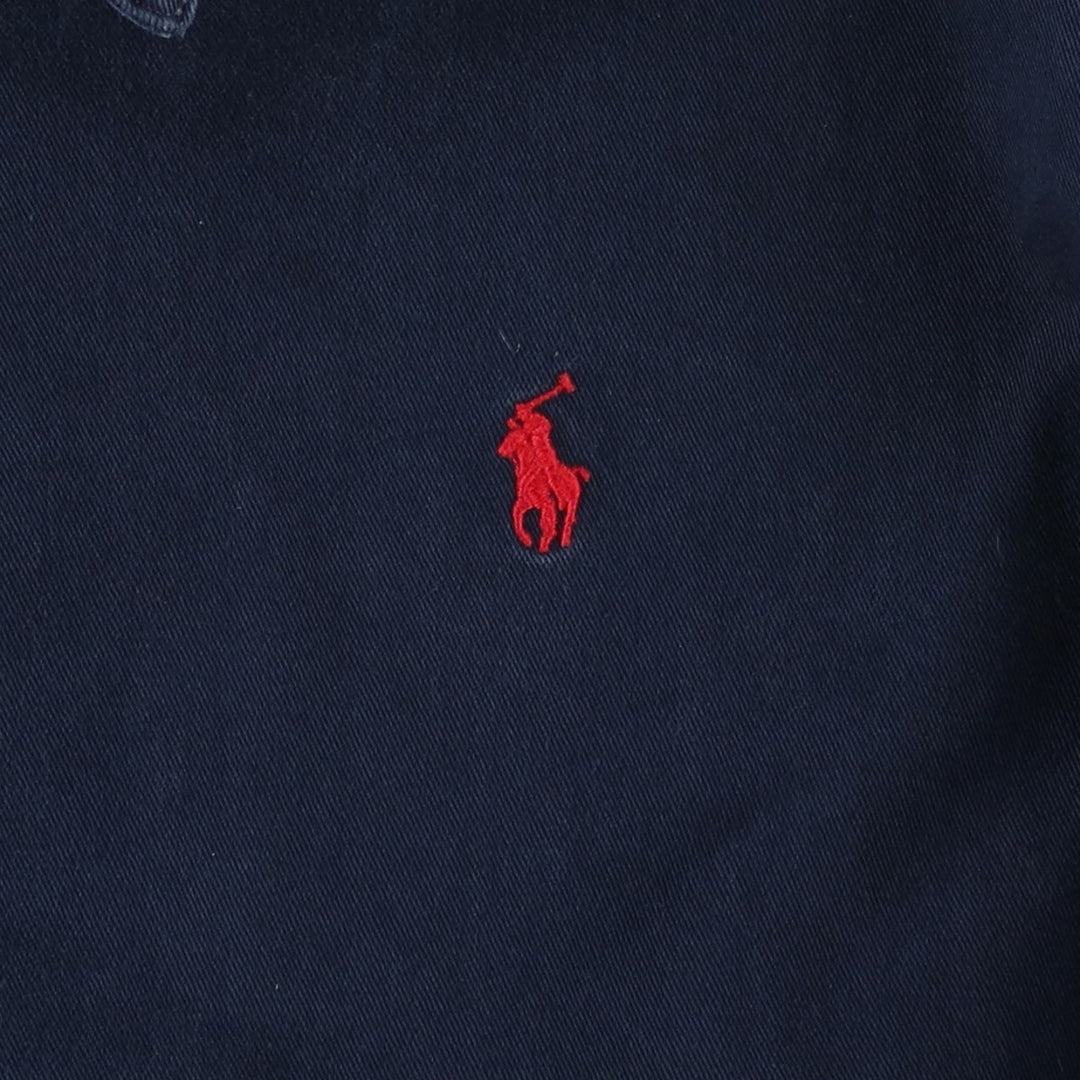 90'S Ralph Lauren POLO by Ralph Lauren Swing Top Sports Jacket Made in USA Men's XL cotton navy blue type Vintage Second Hand