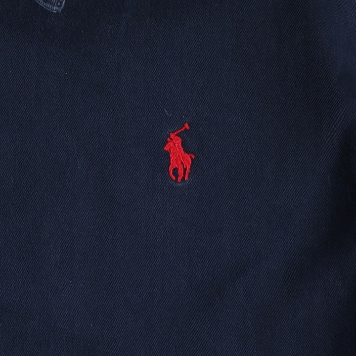 90'S Ralph Lauren POLO by Ralph Lauren Swing Top Sports Jacket Made in USA Men's XL cotton navy blue type Vintage Second Hand