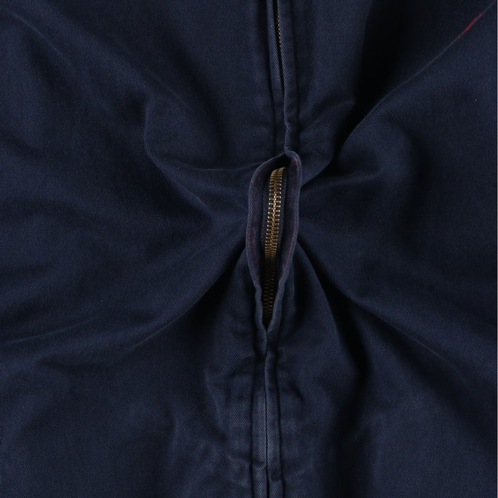 90'S Ralph Lauren POLO by Ralph Lauren Swing Top Sports Jacket Made in USA Men's XL cotton navy blue type Vintage Second Hand