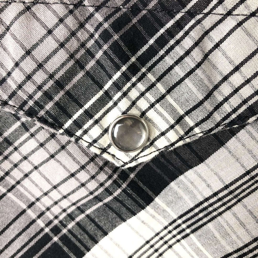 Levi's Check Pattern Long-Sleeve Western Shirt, Men's Size S (approx.) cotton black type Vintage Second Hand
