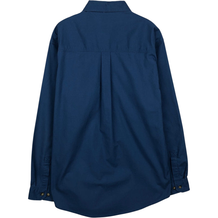 Carhartt long-sleeved work shirt, men's size M cotton blue type Vintage Second Hand