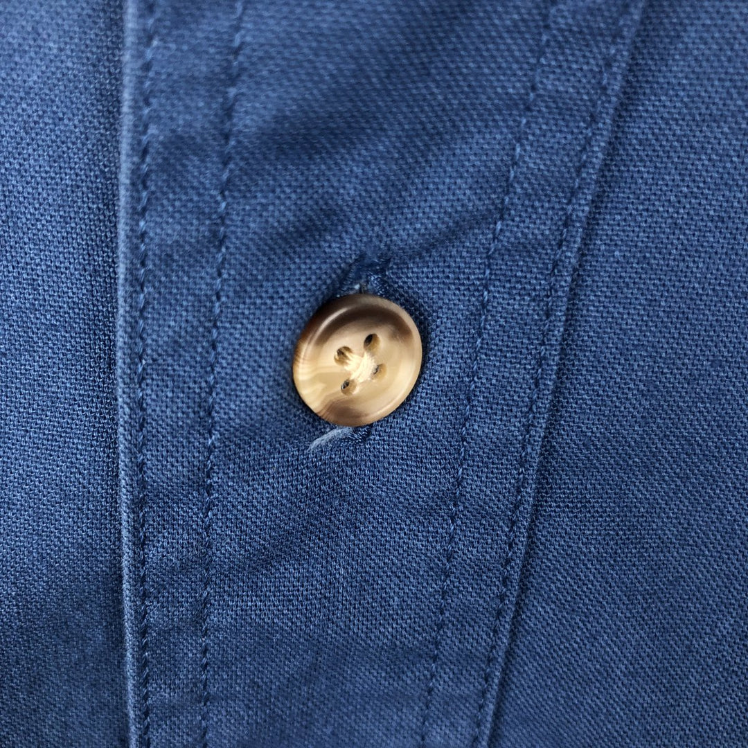 Carhartt long-sleeved work shirt, men's size M cotton blue type Vintage Second Hand