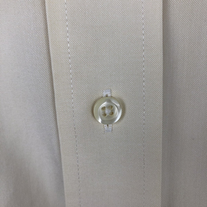 Brooks Brothers Est.1818 Long Sleeve Button Down Shirt Men's XL cotton yellow type Vintage Second Hand
