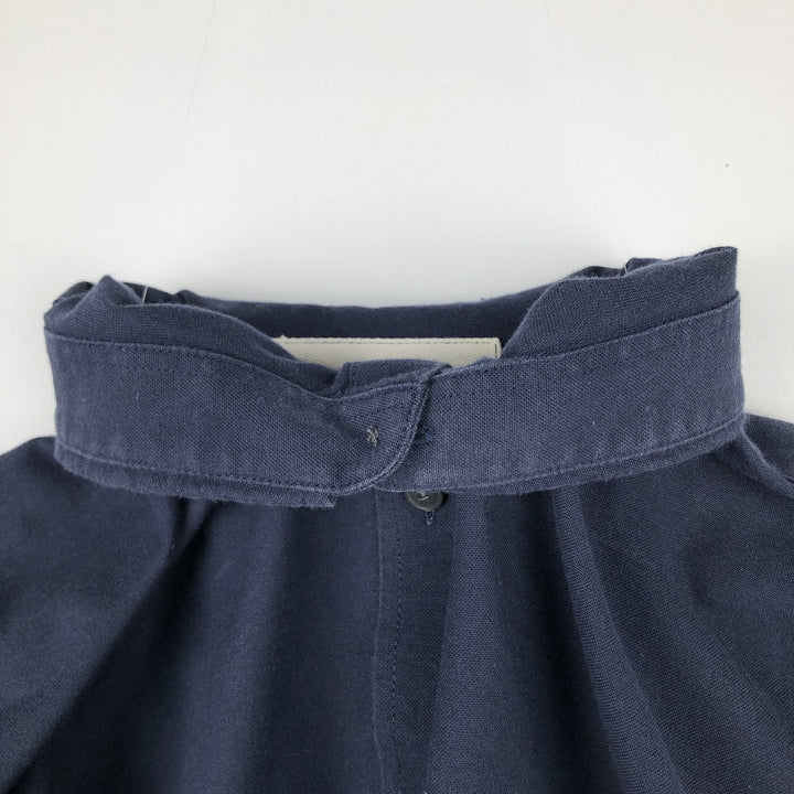 Lacoste Regular Fit Long-Sleeve Button-Down Shirt, Men's Size L (approx.) cotton navy blue type Vintage Second Hand