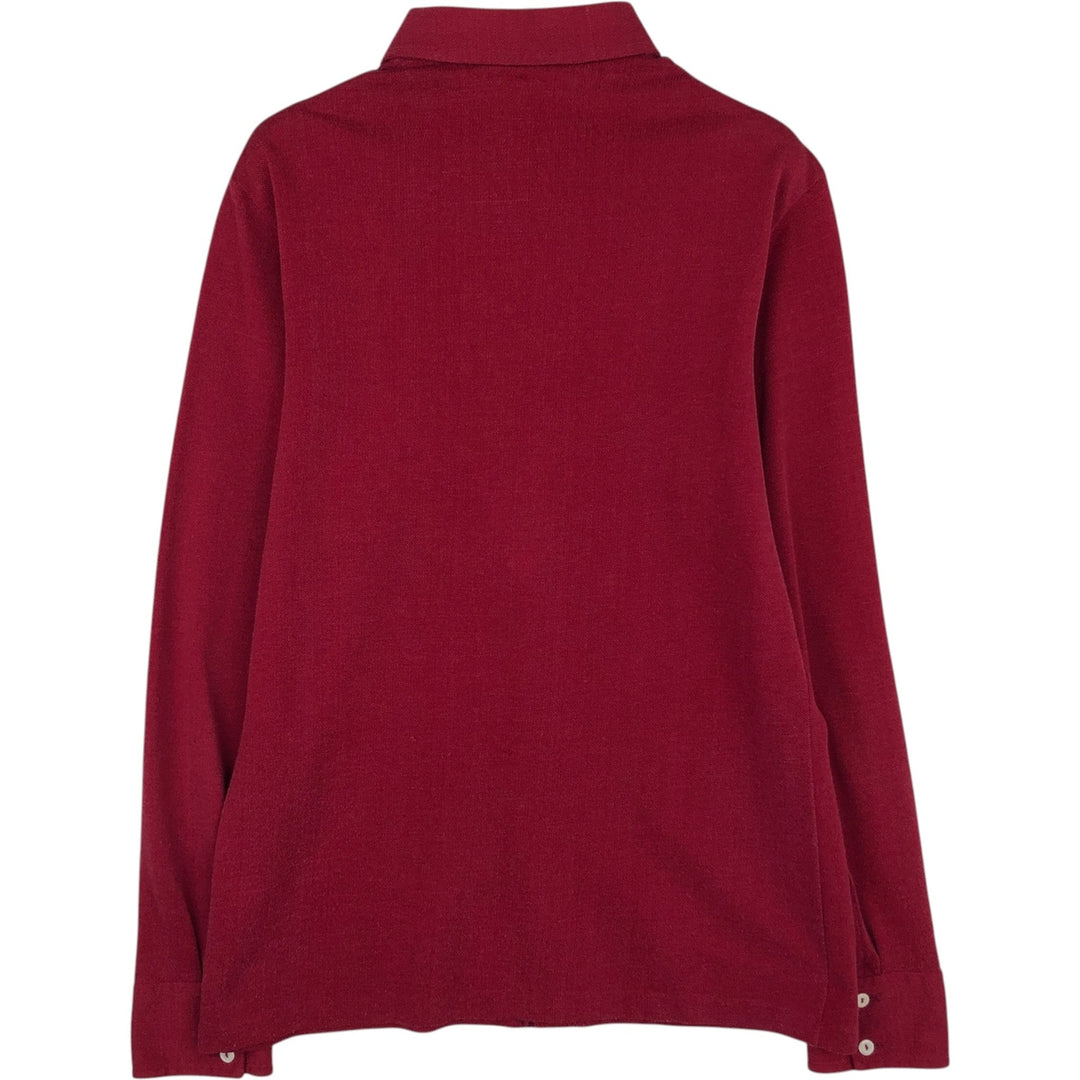 Lacoste CHEMISE French Lacoste Long-Sleeve Shirt, Men's Size XL (approx.) unclear red type Vintage Second Hand