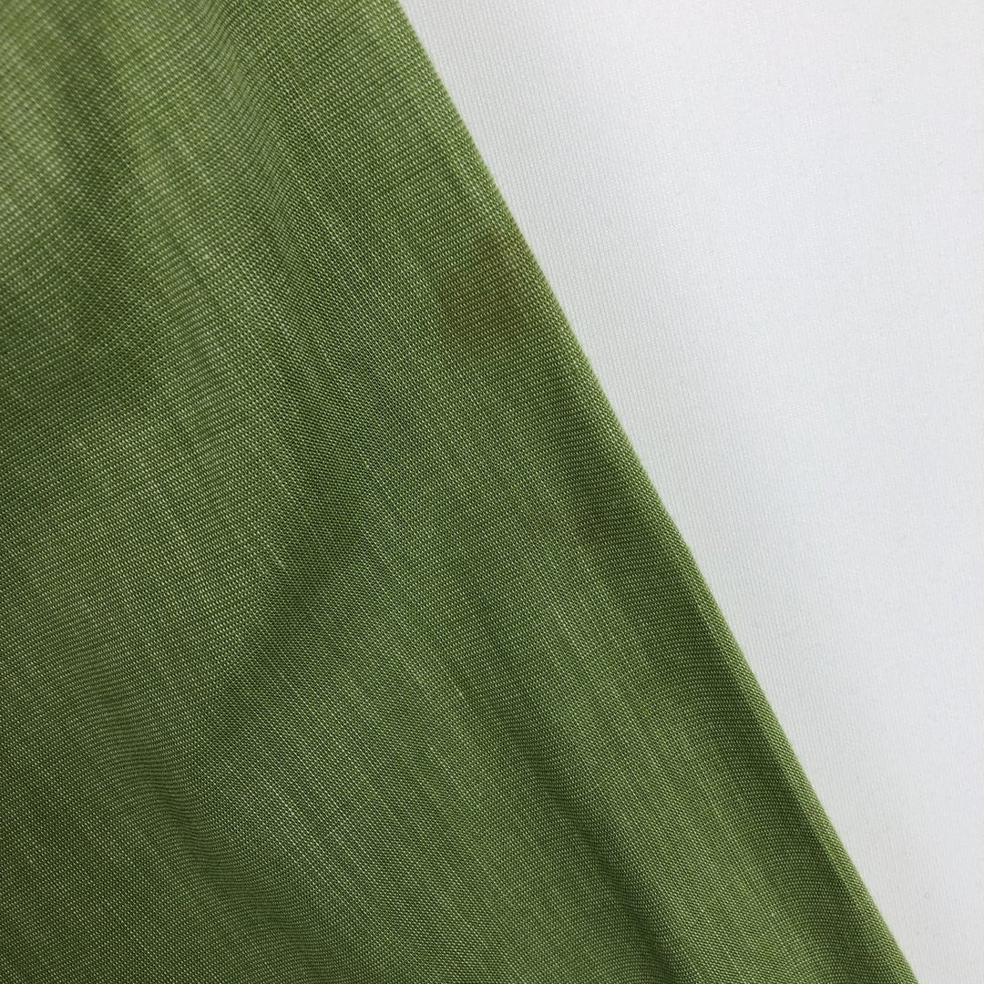 1970'S Town Craft Penny's Long-Sleeve Cotton Shirt, Men's Size L (Equivalent), Vintage unclear Khaki type sage green Vintage Second Hand