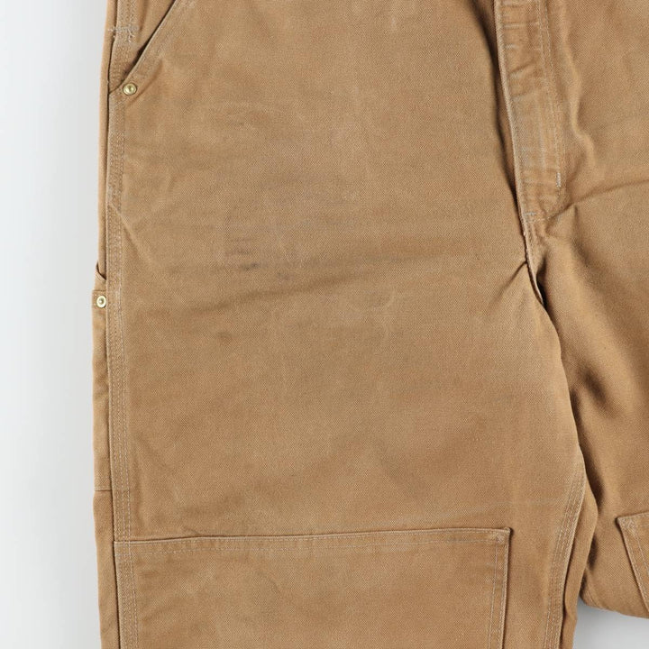 Big size Carhartt double knee duck overalls for men, equivalent to w41 cotton brown type Vintage Second Hand