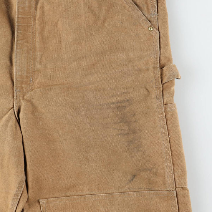 Big size Carhartt double knee duck overalls for men, equivalent to w41 cotton brown type Vintage Second Hand