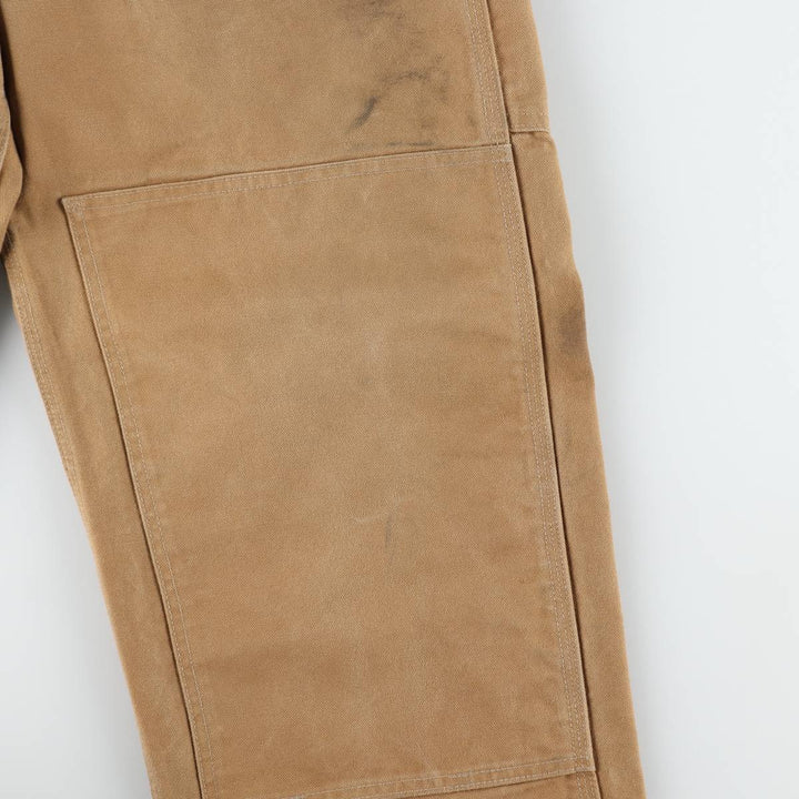 Big size Carhartt double knee duck overalls for men, equivalent to w41 cotton brown type Vintage Second Hand