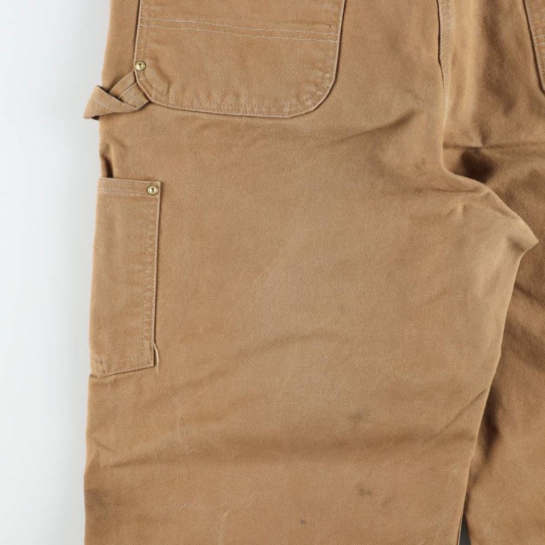 Big size Carhartt double knee duck overalls for men, equivalent to w41 cotton brown type Vintage Second Hand