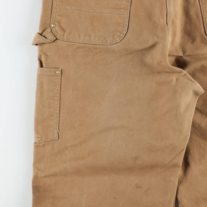 Big size Carhartt double knee duck overalls for men, equivalent to w41 cotton brown type Vintage Second Hand