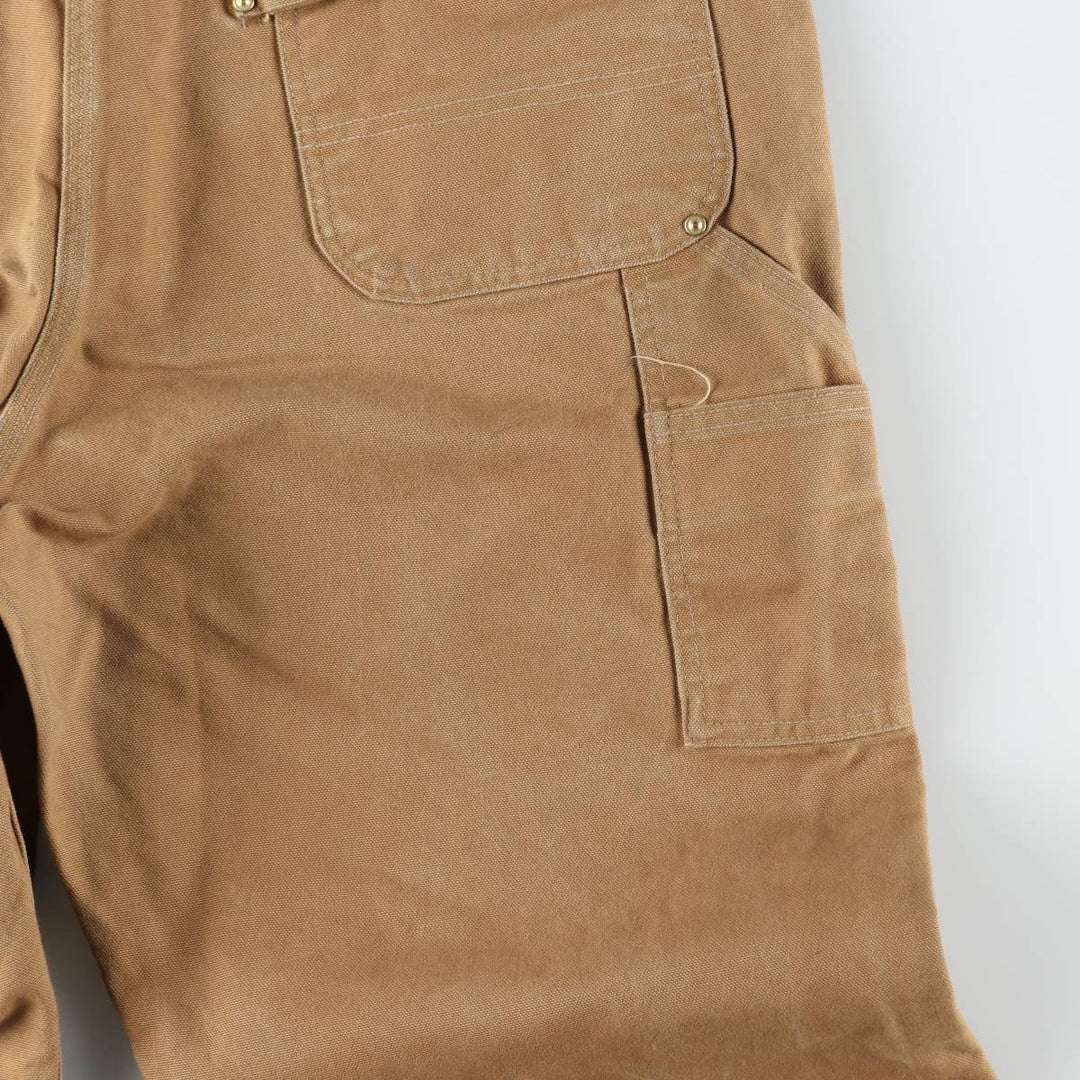 Big size Carhartt double knee duck overalls for men, equivalent to w41 cotton brown type Vintage Second Hand