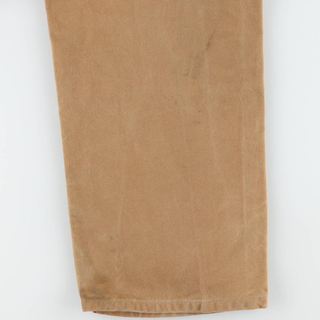 Big size Carhartt double knee duck overalls for men, equivalent to w41 cotton brown type Vintage Second Hand