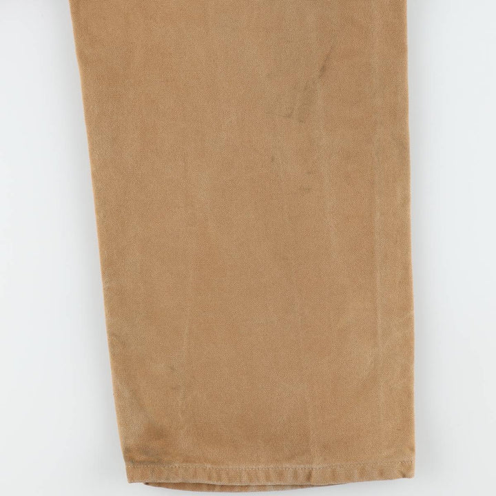 Big size Carhartt double knee duck overalls for men, equivalent to w41 cotton brown type Vintage Second Hand