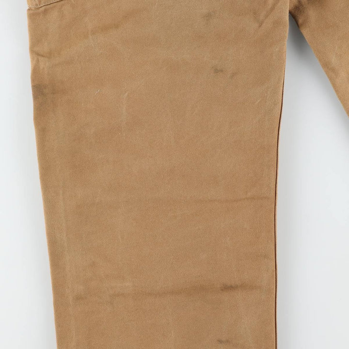 Big size Carhartt double knee duck overalls for men, equivalent to w41 cotton brown type Vintage Second Hand