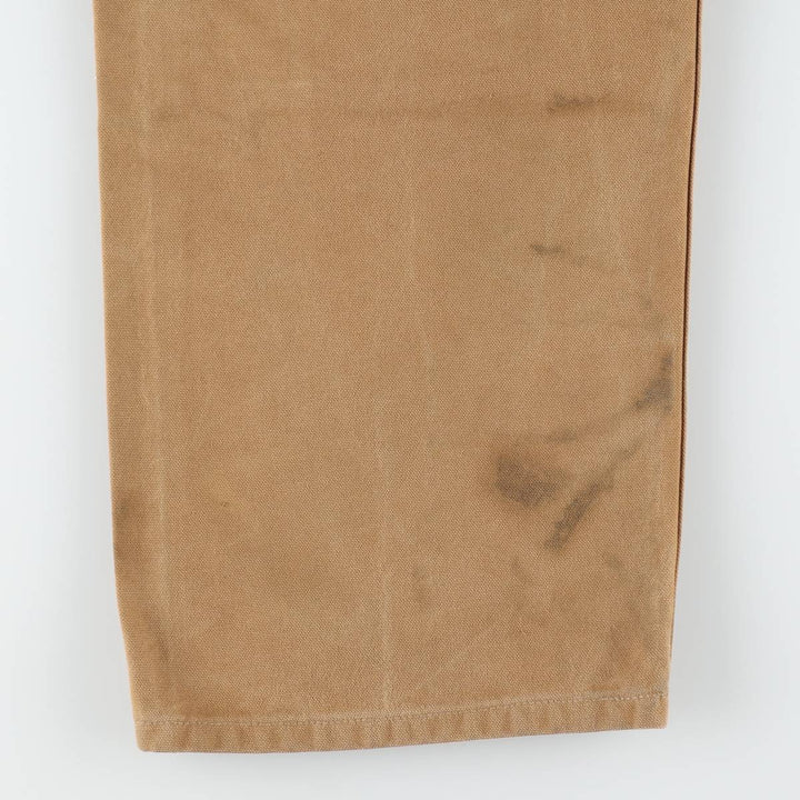 Big size Carhartt double knee duck overalls for men, equivalent to w41 cotton brown type Vintage Second Hand
