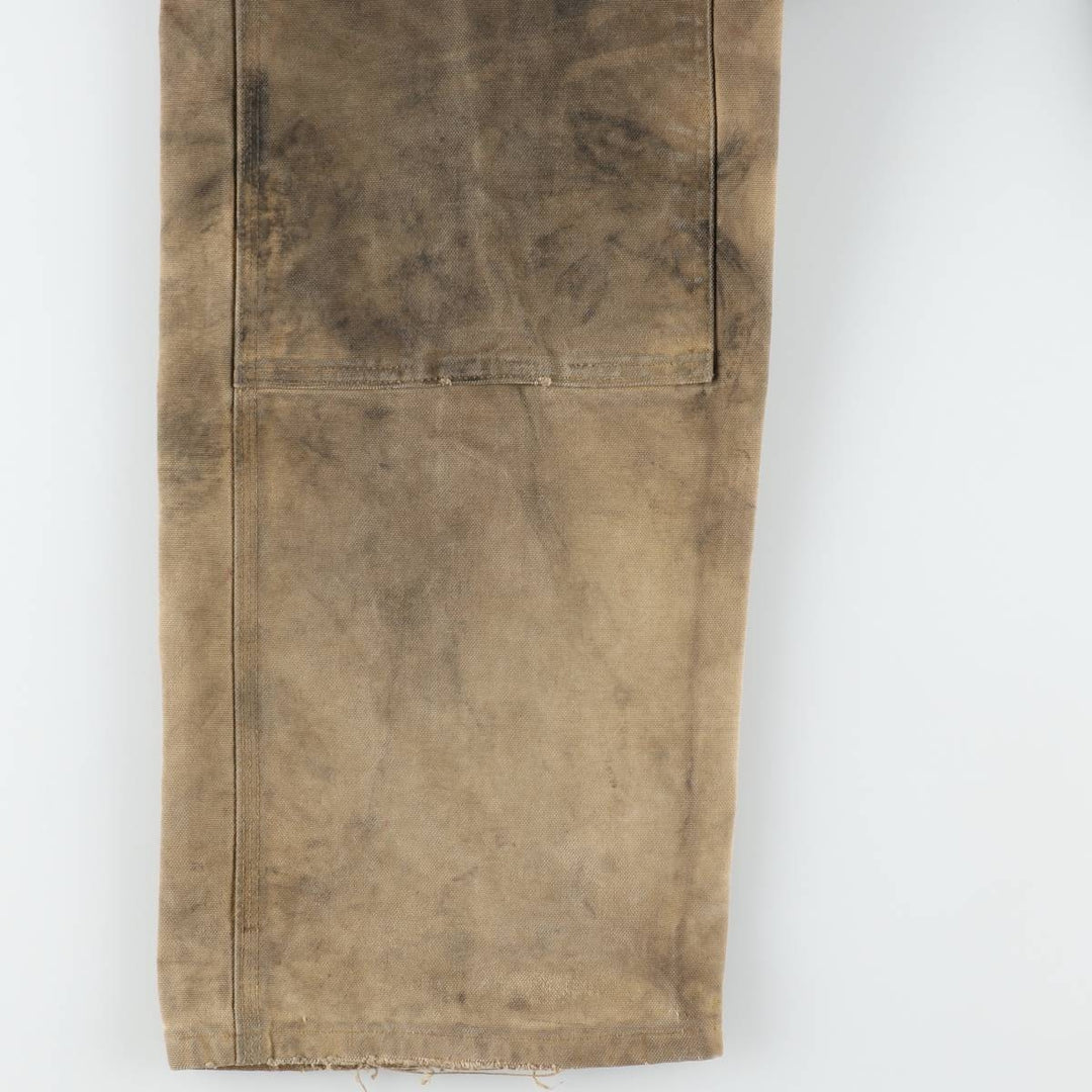 Carhartt Double Knee Duck Overalls for Men (W34 equivalent) cotton Beige type Vintage Second Hand