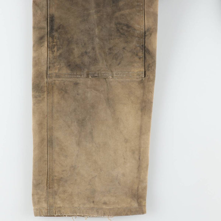 Carhartt Double Knee Duck Overalls for Men (W34 equivalent) cotton Beige type Vintage Second Hand