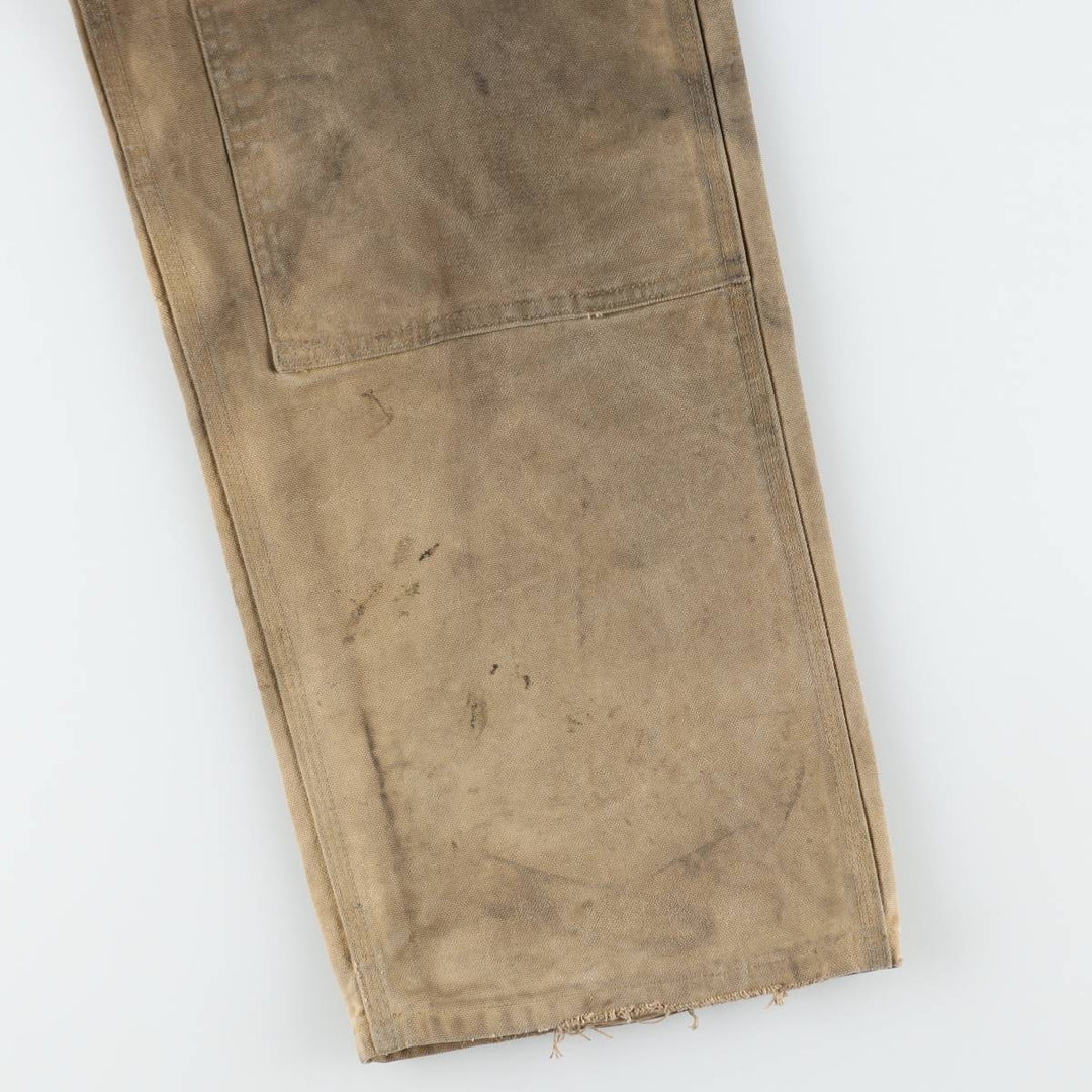 Carhartt Double Knee Duck Overalls for Men (W34 equivalent) cotton Beige type Vintage Second Hand