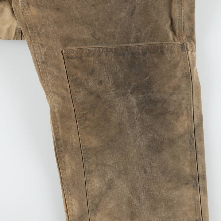 Carhartt Double Knee Duck Overalls for Men (W34 equivalent) cotton Beige type Vintage Second Hand