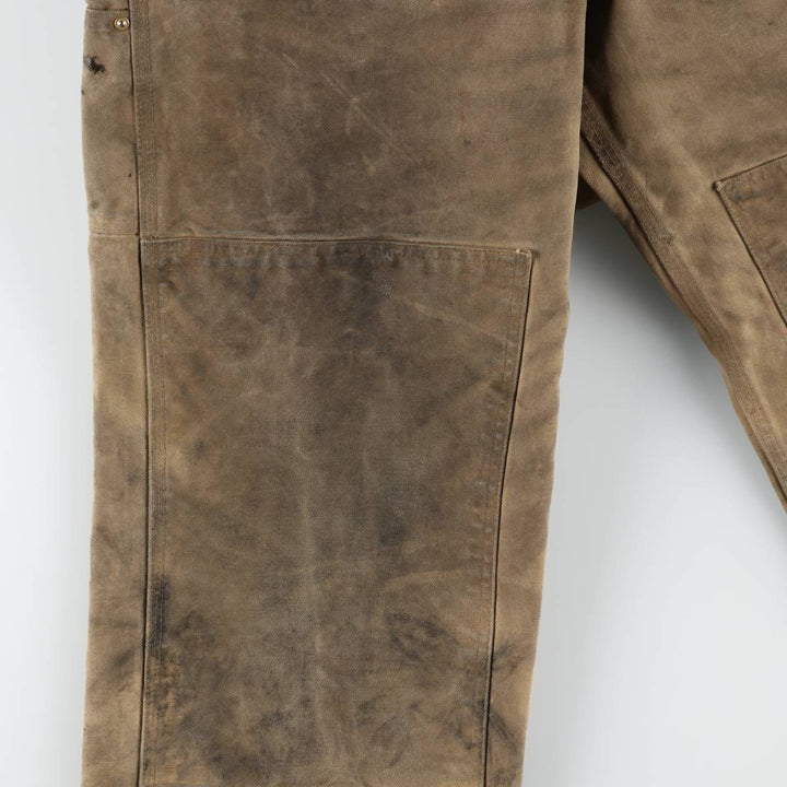 Carhartt Double Knee Duck Overalls for Men (W34 equivalent) cotton Beige type Vintage Second Hand