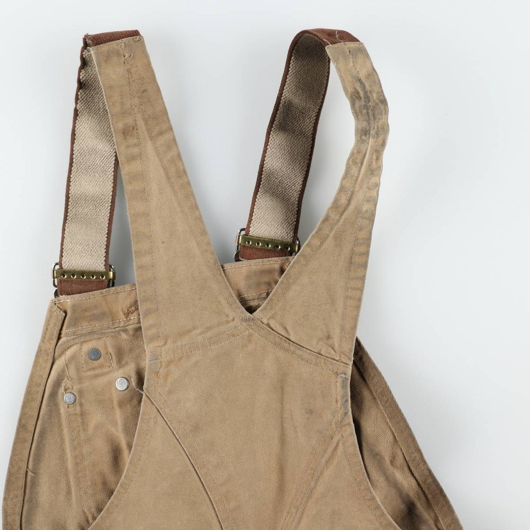 Carhartt Double Knee Duck Overalls for Men (W34 equivalent) cotton Beige type Vintage Second Hand