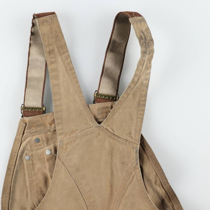 Carhartt Double Knee Duck Overalls for Men (W34 equivalent) cotton Beige type Vintage Second Hand