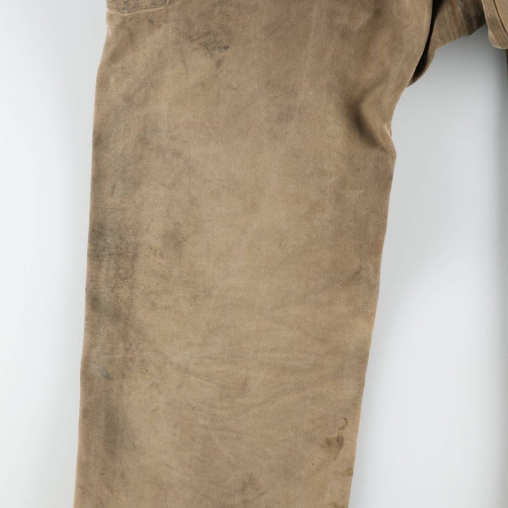 Carhartt Double Knee Duck Overalls for Men (W34 equivalent) cotton Beige type Vintage Second Hand