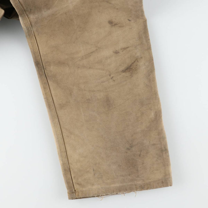 Carhartt Double Knee Duck Overalls for Men (W34 equivalent) cotton Beige type Vintage Second Hand